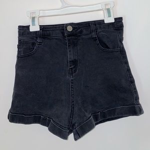 Brandy Melville Black Jean Shorts
